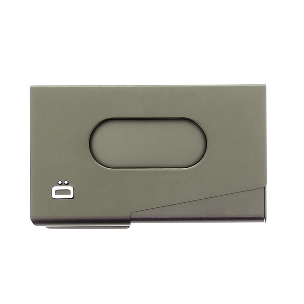 OGON Aluminum Business card holder One Touch - Dark Grey